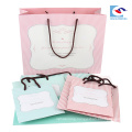 OEM custom luxury high quality printed paper gift bag with PP handle